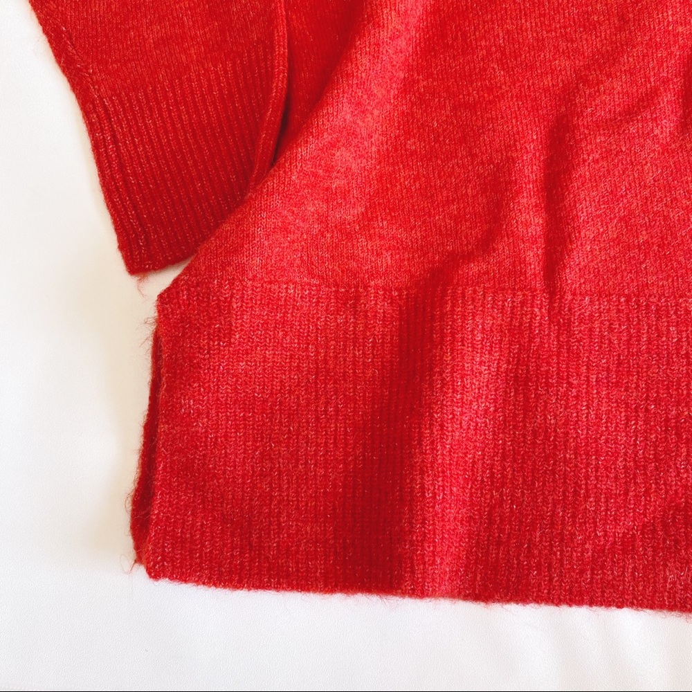 LOFT | Plus Cowl Neck Tunic Sweater Tamale Red New 16/18 20/22 24/26 Christmas - Picture 6 of 13